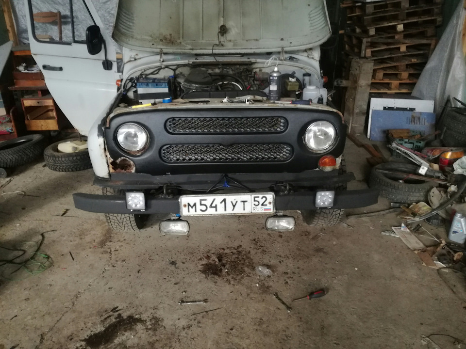 Установка новой морды и доп света + маленько по кузову. — УАЗ 31512, 2 ...