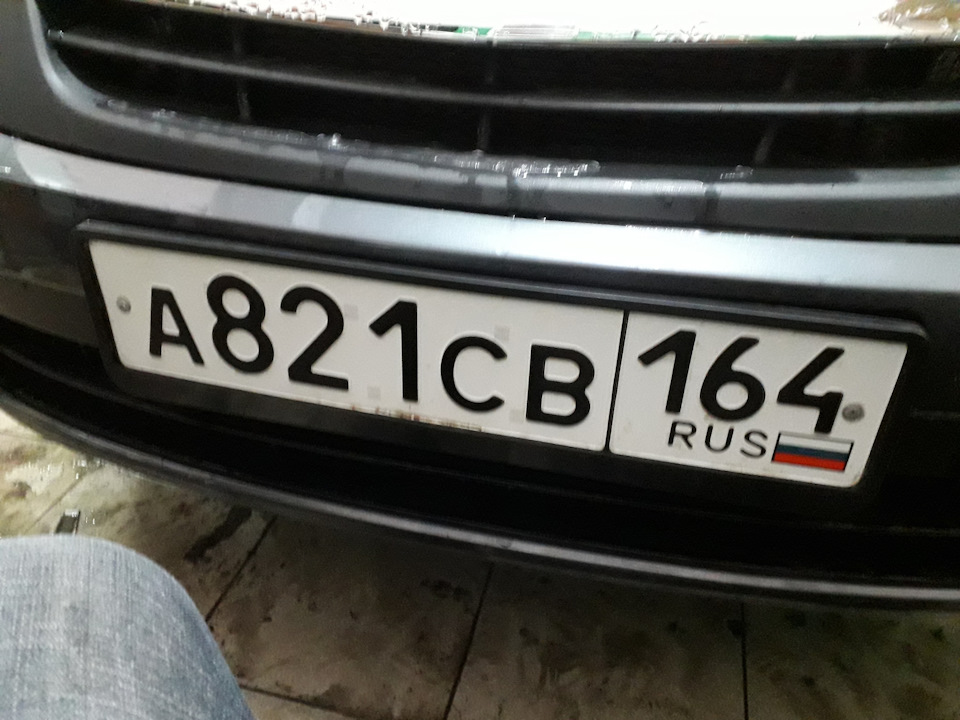 Ништяки в виде номерных рамок — Lada Гранта (1G), 1,6 л, 2017 года ...