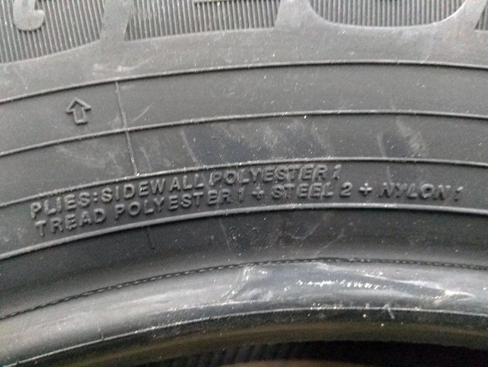 Yokohama Geolandar CV G058_(для знатоков) состав армирующих слоев боковины и протектора — Subaru Forester (SJ). Запчасти на фото: Yokohama Geolandar CV G058