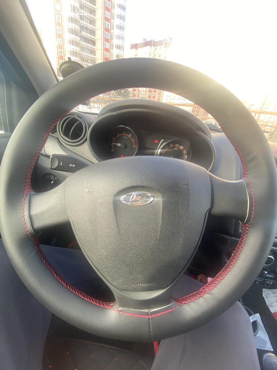 Установка оплетки на руль — Lada Гранта Лифтбек (2-е поколение), 1,6 л ...