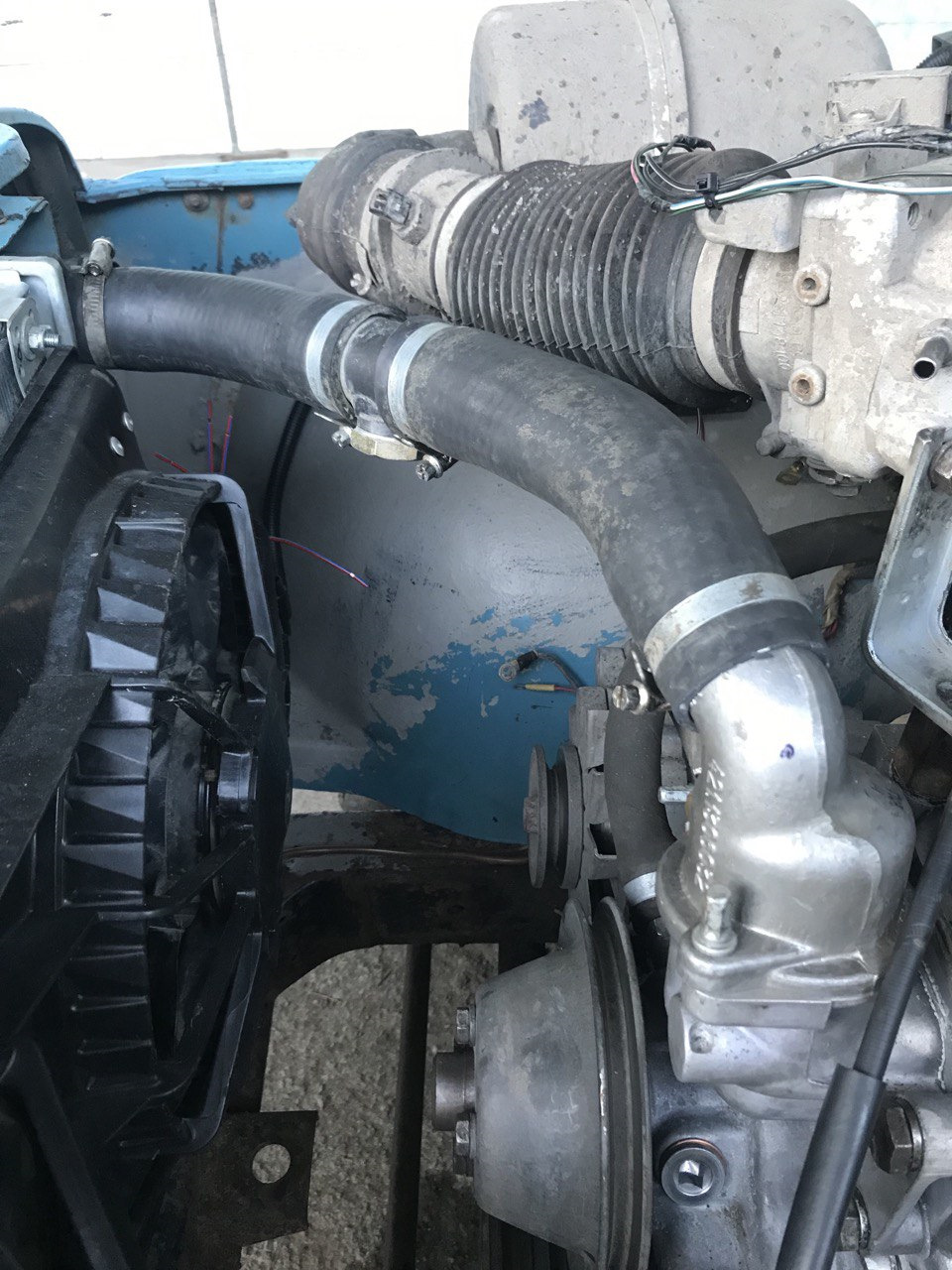 Установка УМЗ 4216 вместо УМЗ 417 — УАЗ 31512, 2,5 л, 1997 года ...