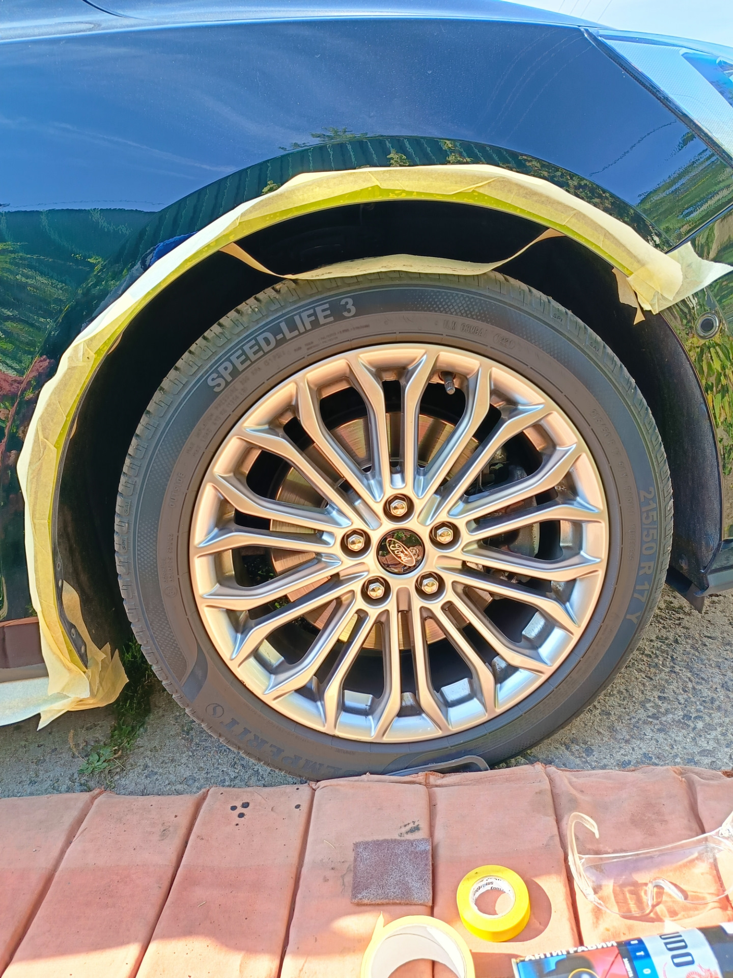 Гравитекс на кромки арок — Ford Focus Wagon IV, 1,5 л, 2019 года ...