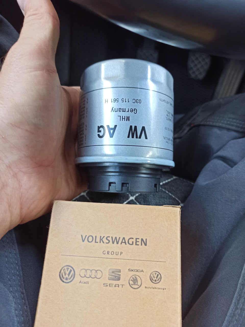 Масляный фильтр — Volkswagen Tiguan (1G), 1,4 л, 2010 года | запчасти ...