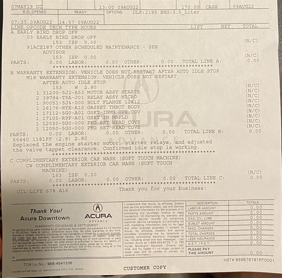 Проблемы с системой старт-стоп. Часть 2. Одно лечим, другое калечим. —  Acura TLX (1G), 3,5 л, 2018 года | поломка | DRIVE2