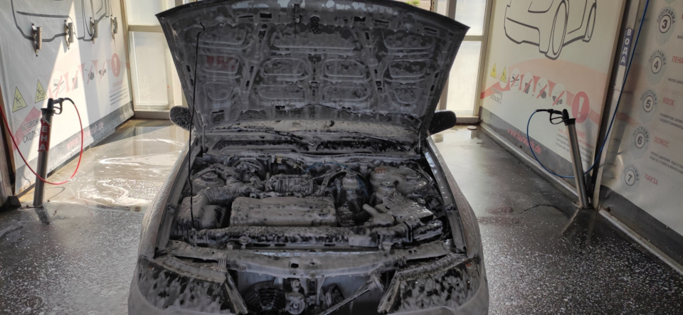 №10 Мойка под капотного пространства — Daewoo Nexia (N150), 1,6 л, 2011 ...