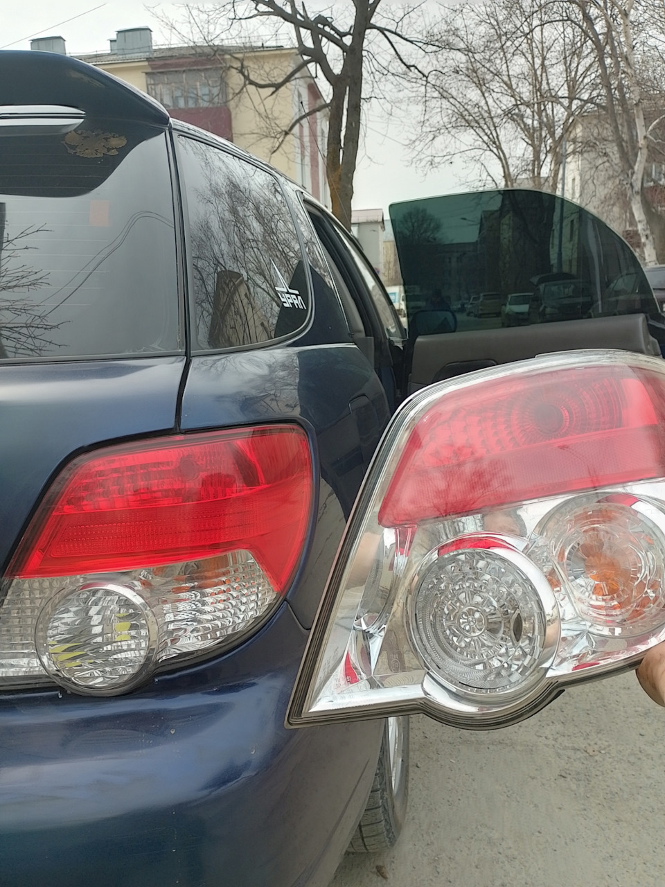 Маленький спойлер — Subaru Impreza (GD, GG), 1,5 л, 2002 года ...