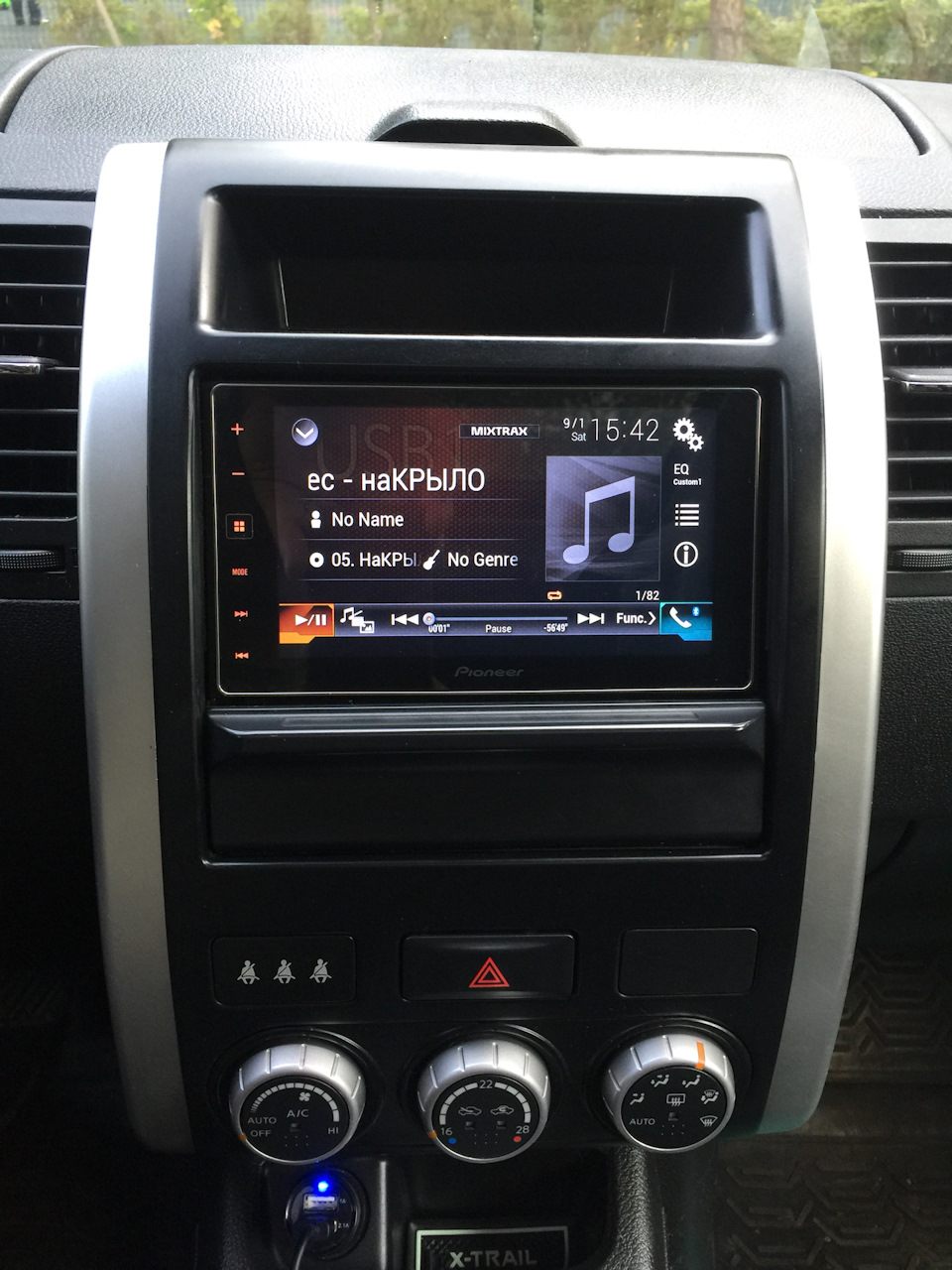 Штатное ГУ на Pioneer SPH-DA120 (часть 1) — Nissan X-Trail II (t31), 2 ...