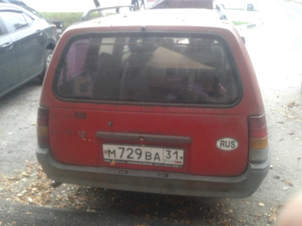 Задний бампер от нексии на kadett универсал — Opel Kadett E, 1,3 л ...