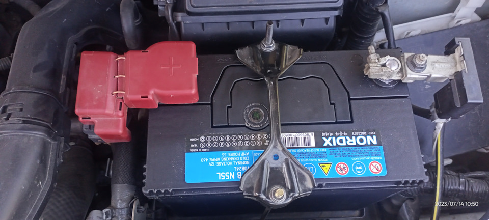 Купил новый корейский аккумулятор Nordix N-55 — Nissan AD (Y12), 1,5 л ...