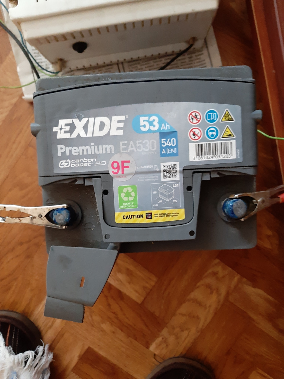 Аккумулятор не выдержал испытание морозом. — Hyundai Getz, 1,6 л, 2007 ...