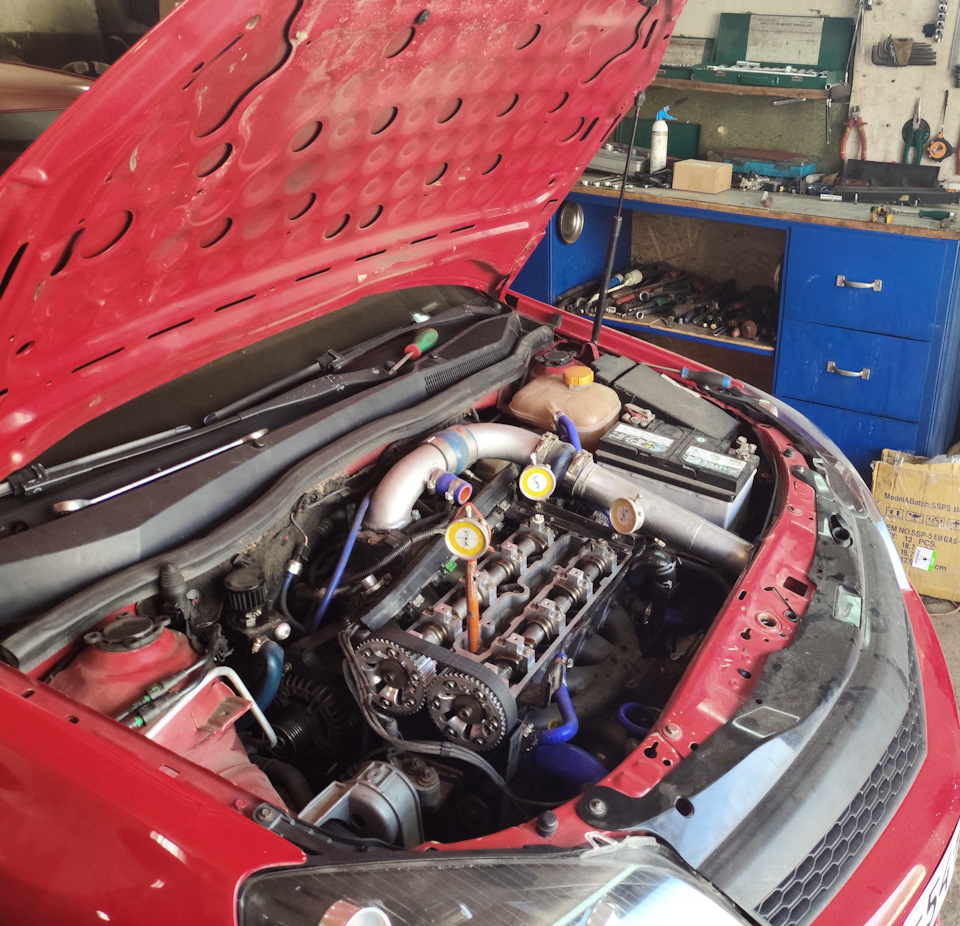 Перекрытия в соответствии с рекомендацией Klassen 1,5 мм впуск, 1 мм выпуск в ВМТ. — Opel Astra H OPC