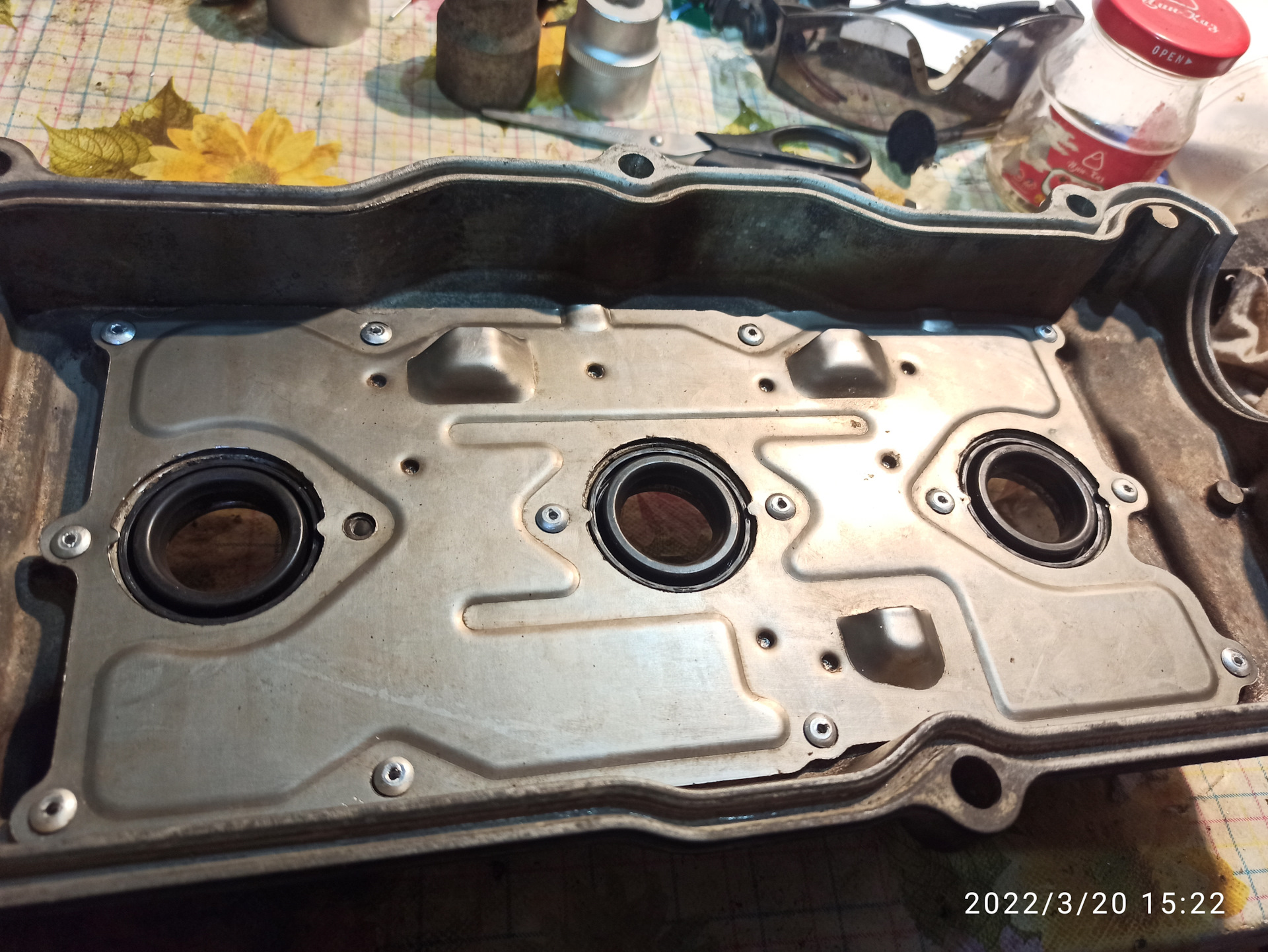 Чистка маслоотделителя на дальней голове. — Toyota Highlander (XU20), 3 ...