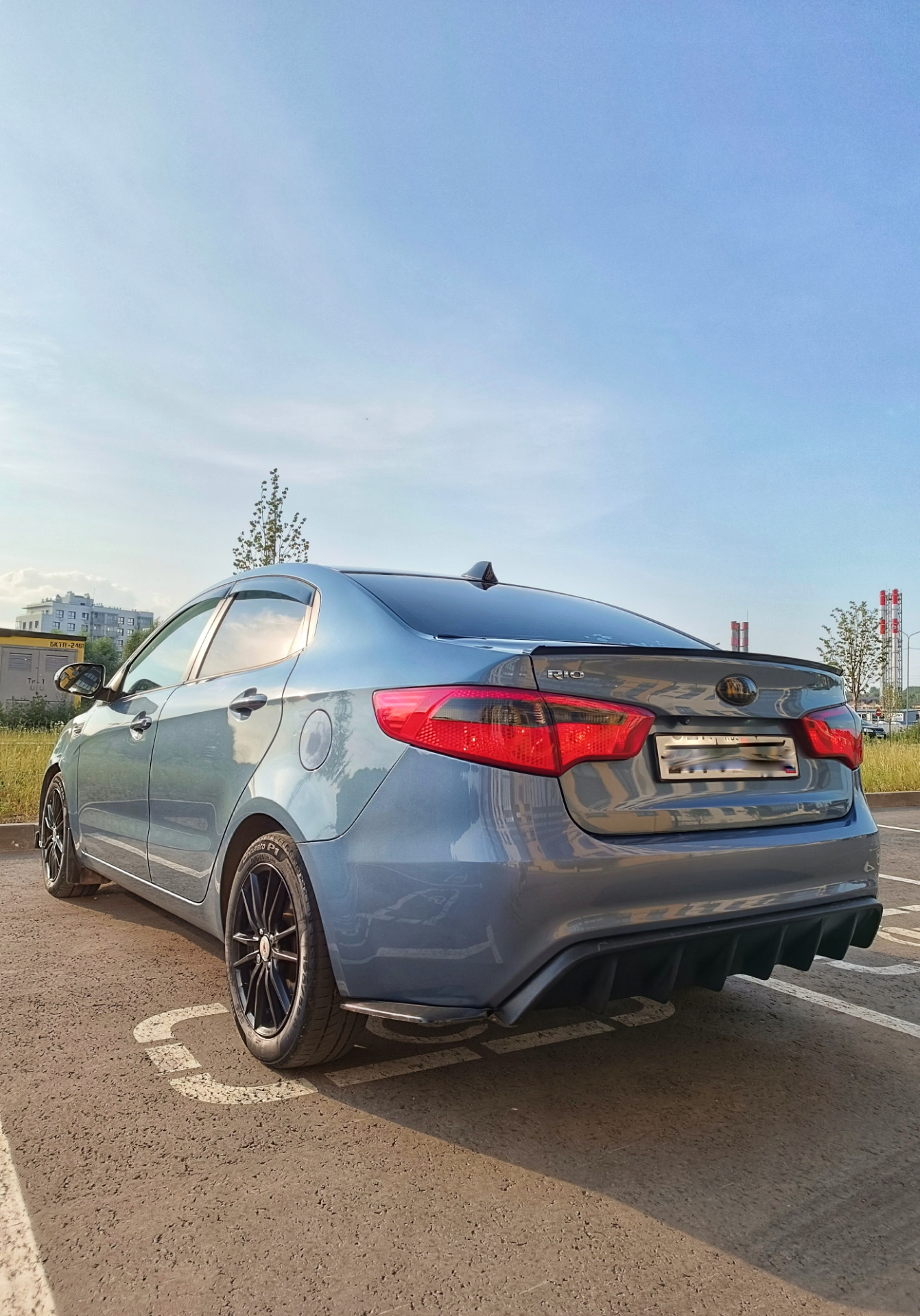 Сплиттер переднего бампера — KIA Rio (3G), 1,6 л, 2014 года | стайлинг ...