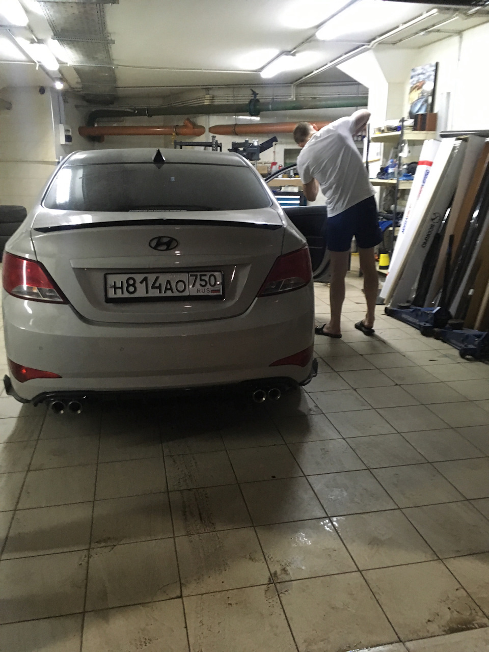 Молдинг-плёнка двери — Hyundai Solaris (1G), 1,6 л, 2015 года ...