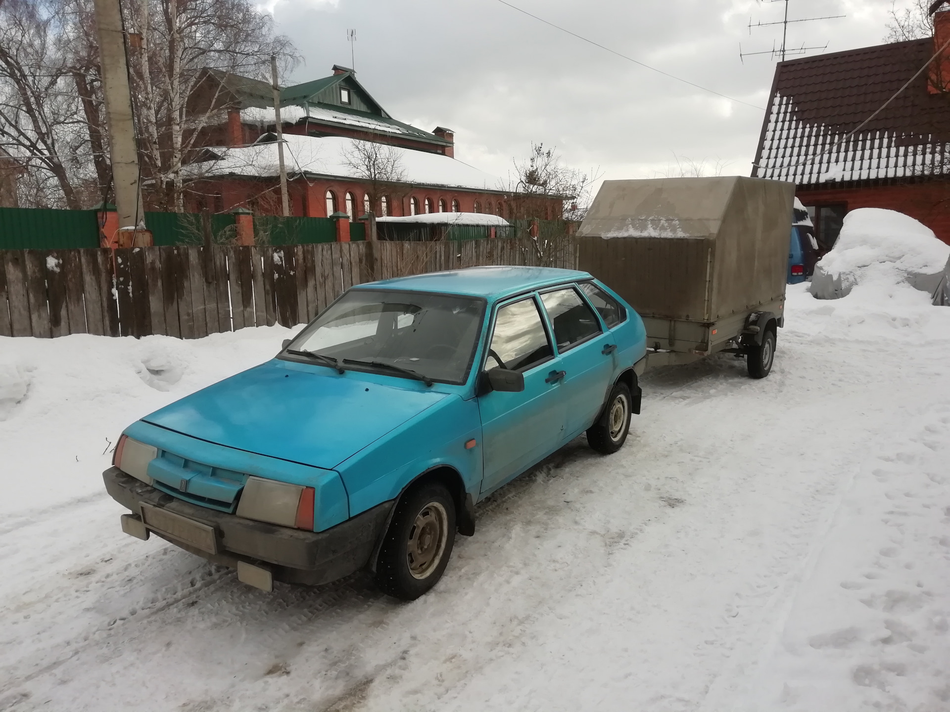 07.03.23 Поездка за трактором — Lada 21093i, 1,5 л, 2001 года | покатушки |  DRIVE2