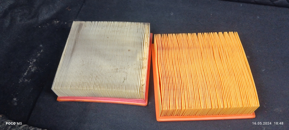 Фильтр старый — новый — Lada Гранта Лифтбек (2G)