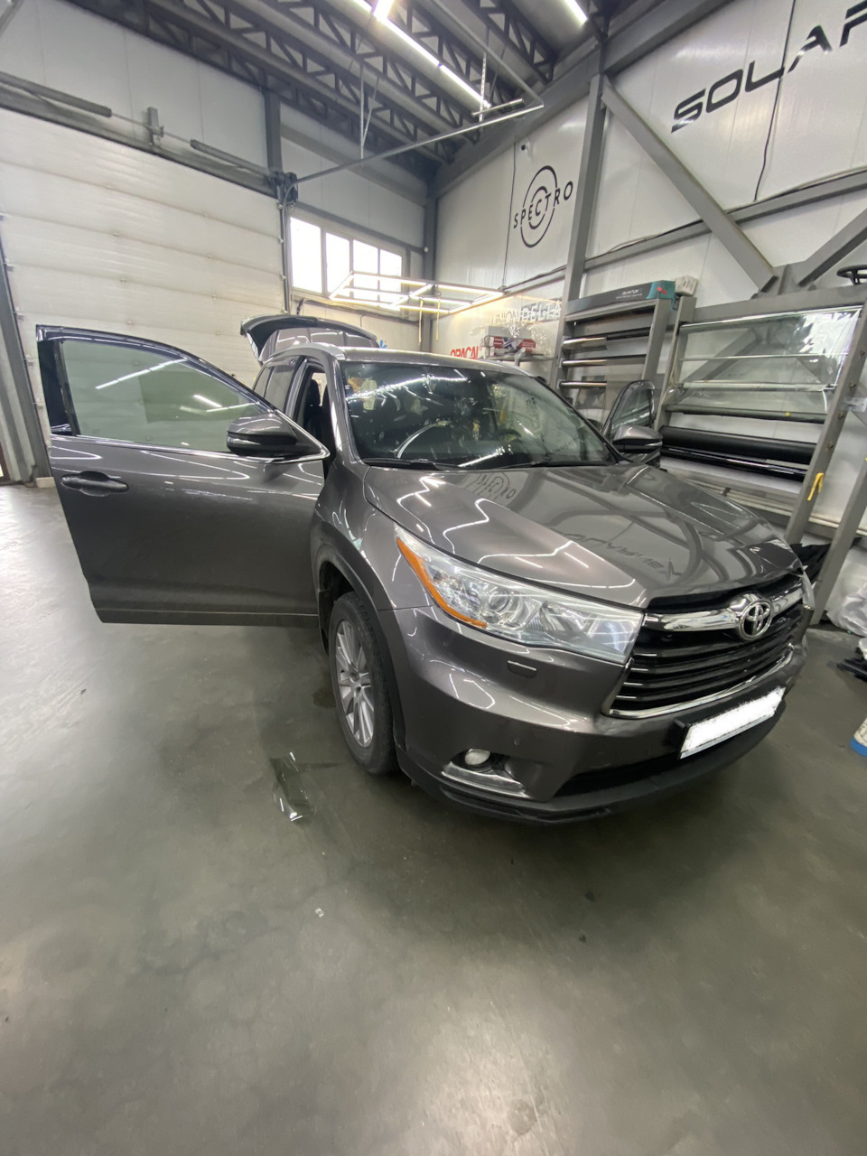 Тонировка — Toyota Highlander (XU50), 3,5 л, 2014 года | стайлинг | DRIVE2