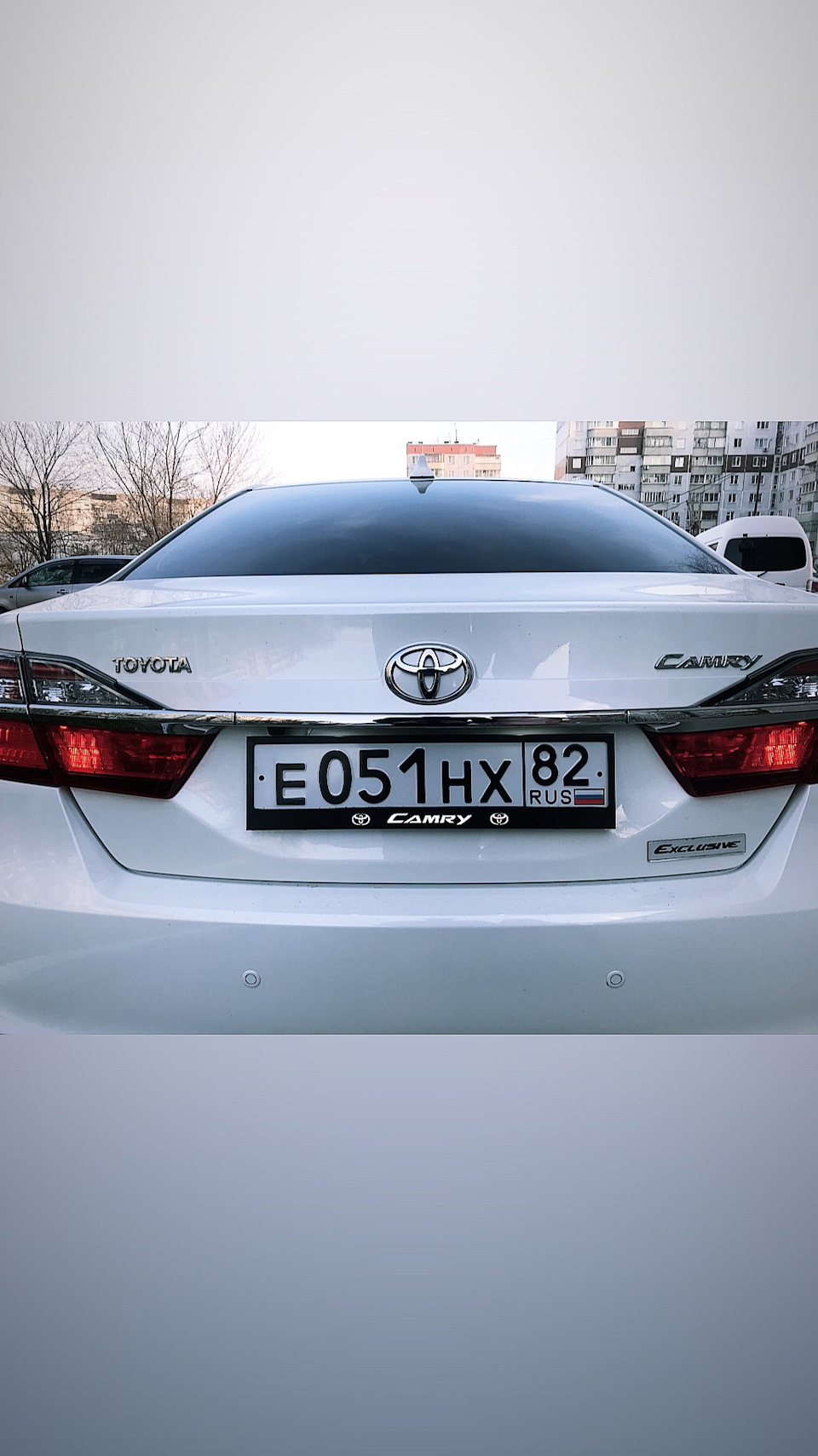 Рамки с подсветкой — Toyota Camry (XV50), 2,5 л, 2016 года | стайлинг |  DRIVE2