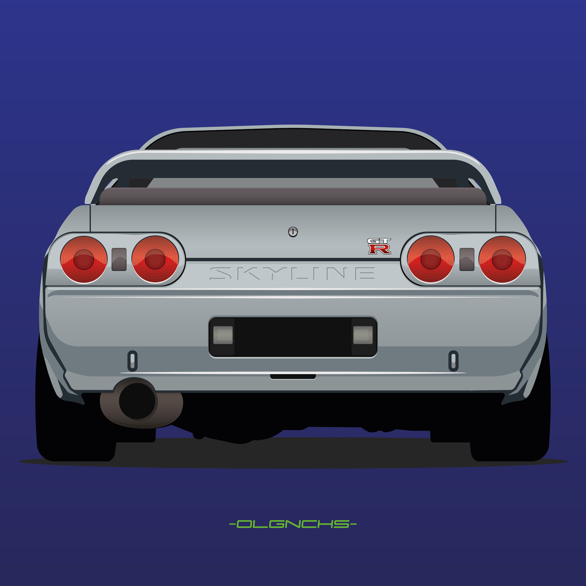 Nissan Skyline GTR r32 Art