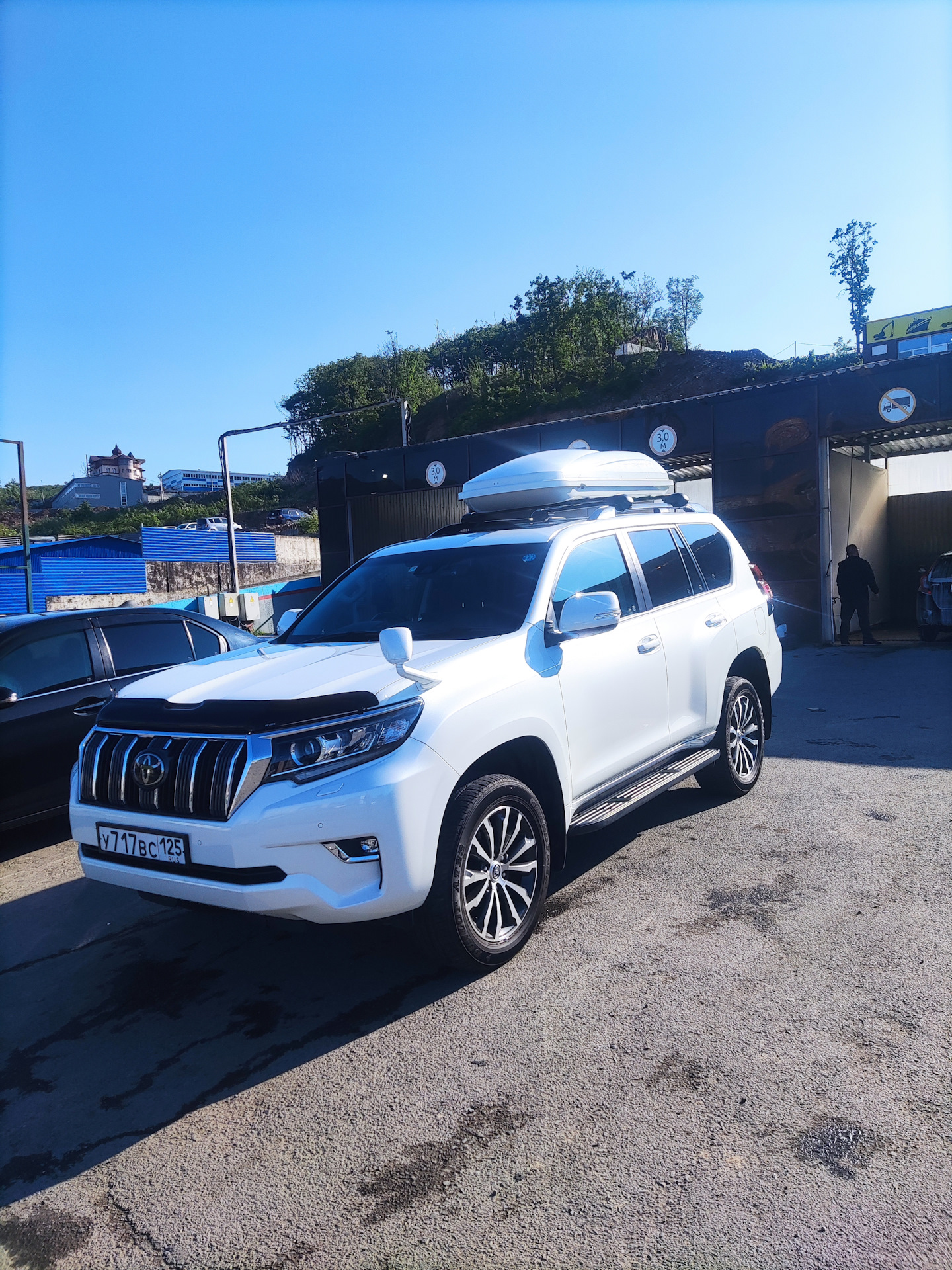 Капсула и поперечины INNO (+ дефлектор капота Airplex) — Toyota Land  Cruiser Prado 150-series, 2,7 л, 2019 года | аксессуары | DRIVE2