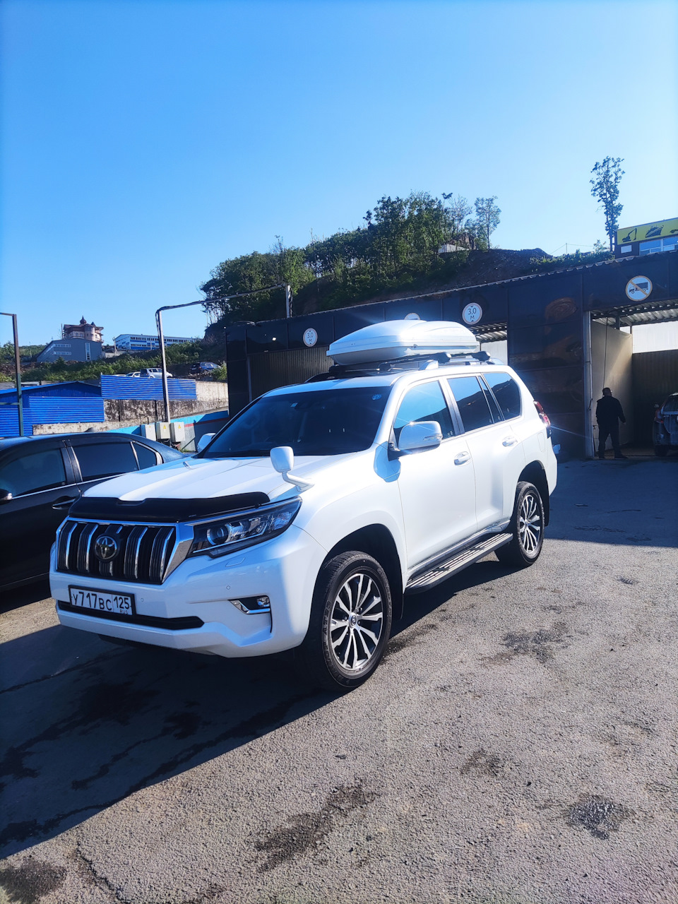 Капсула и поперечины INNO (+ дефлектор капота Airplex) — Toyota Land  Cruiser Prado 150-series, 2,7 л, 2019 года | аксессуары | DRIVE2