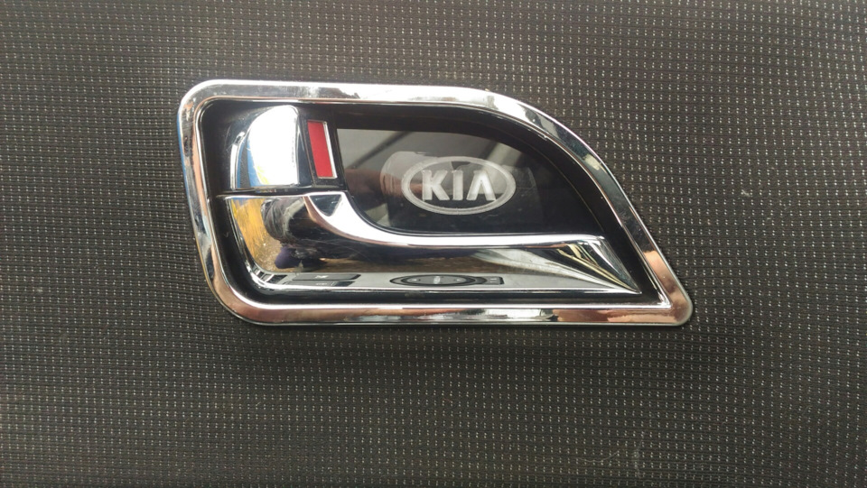 Накладки хромированные рамки ручек дверей — KIA Rio (3G), 1,6 л, 2013 ...