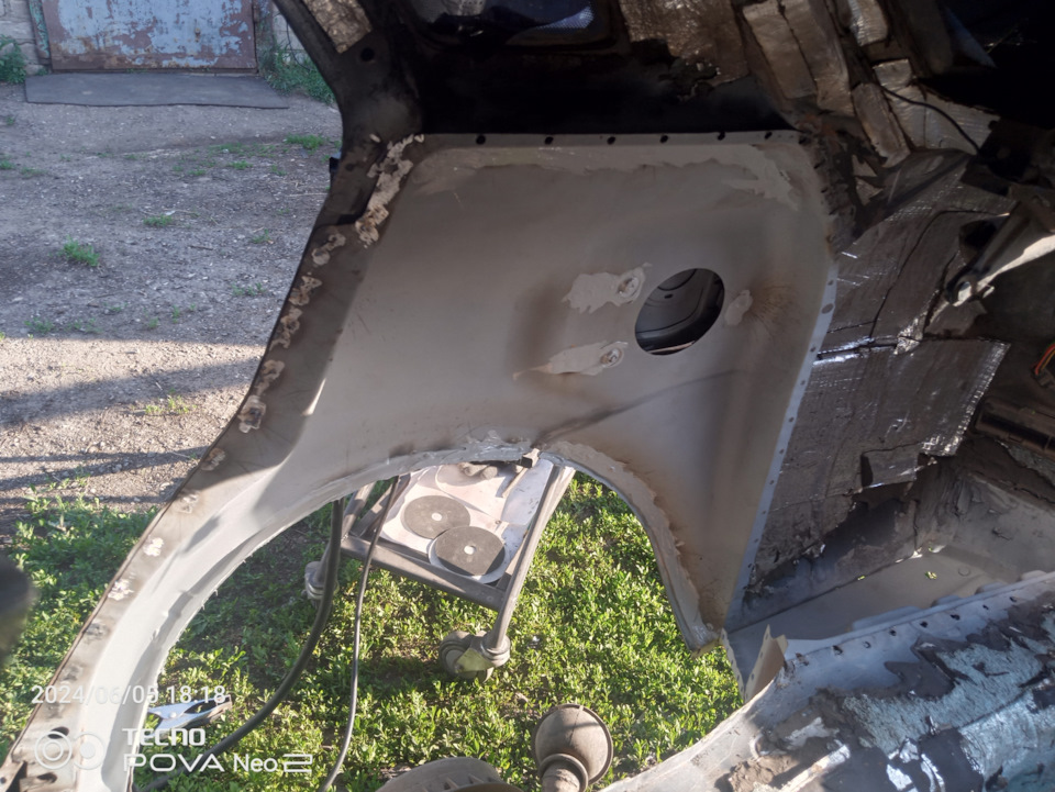 Приора, переварка заднего стакана, наружней арки и кармана — Lada ...