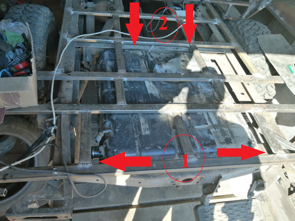 Установка бака от волги. — УАЗ 390995, 2,6 л, 2013 года | своими руками ...