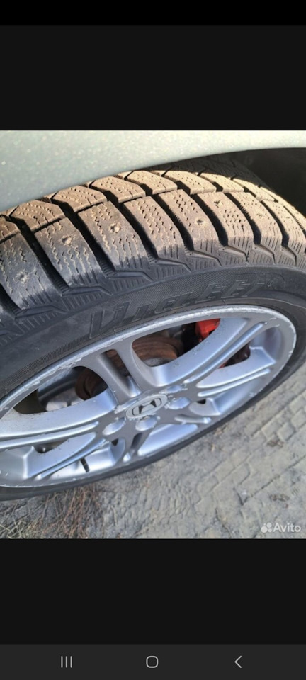 Шины зимние шипованные Viatti 225/45 R17, литые диски 17 5x114,3. Б/у ...