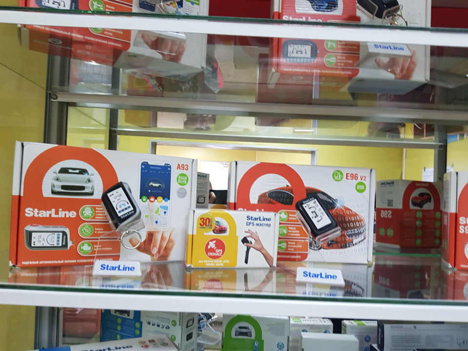 Установка сигнализации с автозапуском старлайн А93 — Toyota Starlet (90 ...