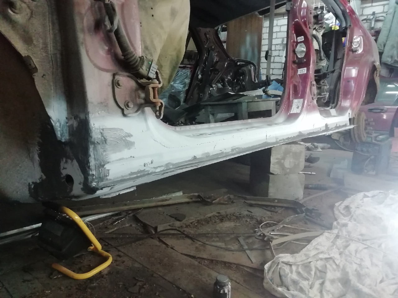 Переварка арок и порогов — Honda Civic Fastback (6G), 1,4 л, 1998 года ...