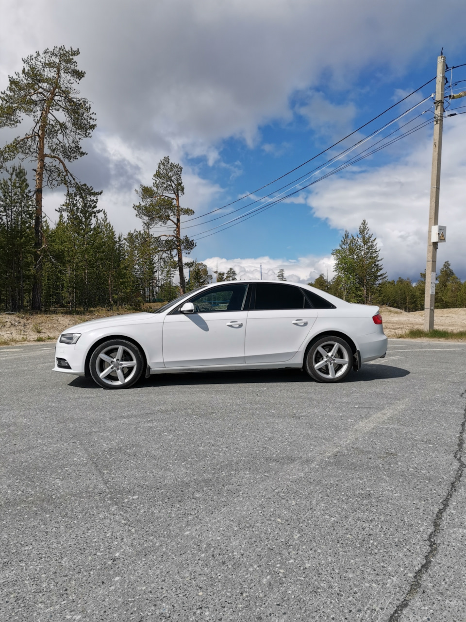 На лето. — Audi A4 (B8), 1,8 л, 2014 года | колёсные диски | DRIVE2