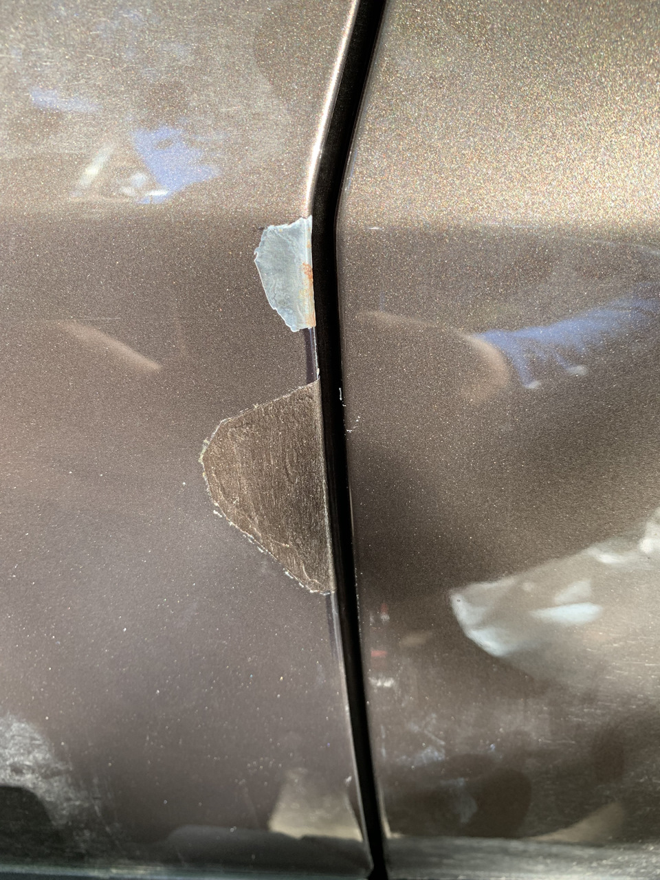 Сколы на капоте фольксваген поло