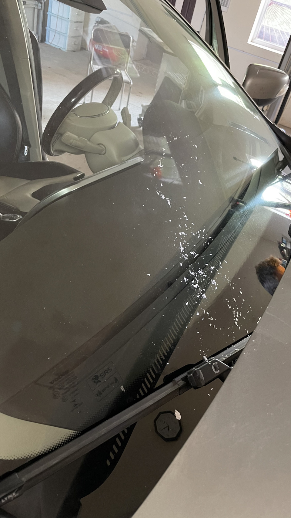 Трещина на лобовом — Volvo XC60 (1G), 2,4 л, 2013 года | кузовной ...