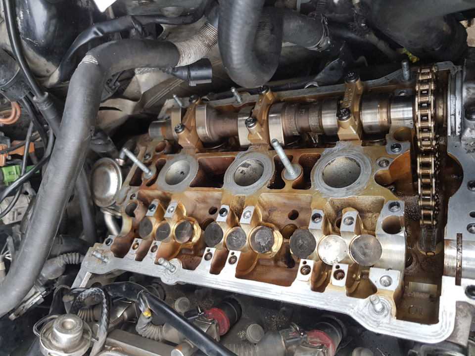 гидронатяжитель/фазорегулятор цепи — Volkswagen Passat B5, 2,8 л, 2001 ...