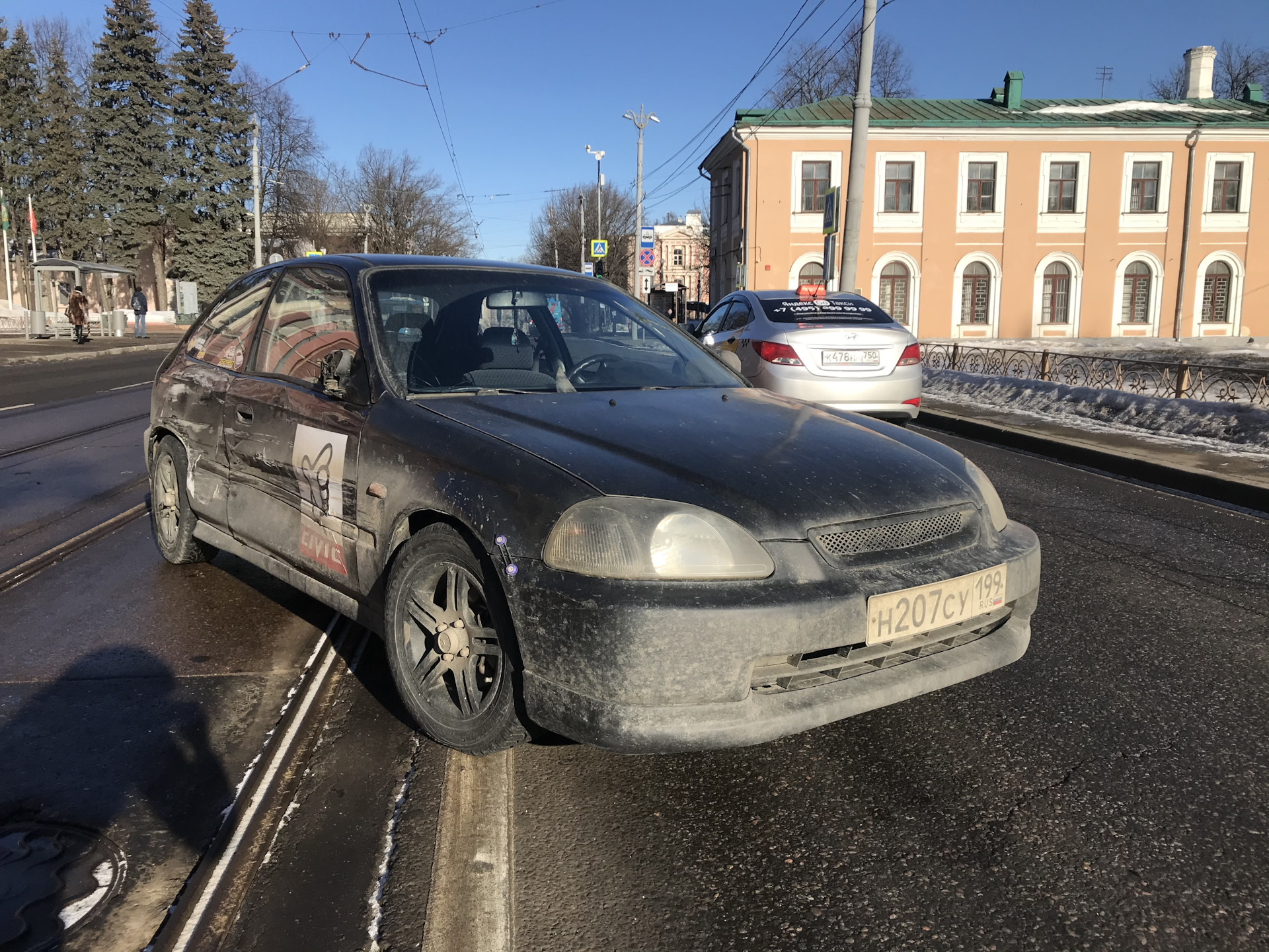 ДТП. Разбили Цивик — Honda Civic Hatchback (6G), 1,4 л, 1997 года | ДТП |  DRIVE2