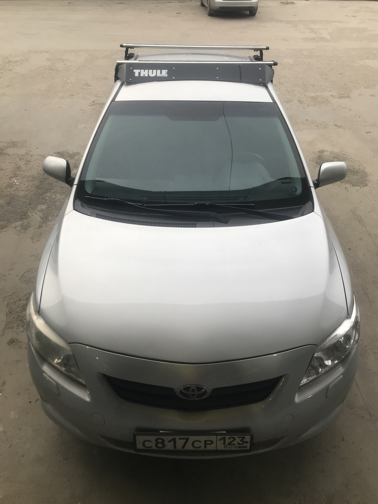 фейринг на крышу — Toyota Corolla (140/150), 1,6 л, 2008 года ...