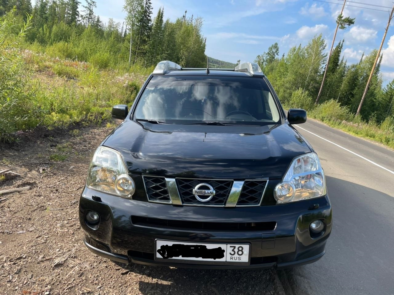 Запись №26. Установка дефлектора капота. — Nissan X-Trail II (t31), 2 л ...