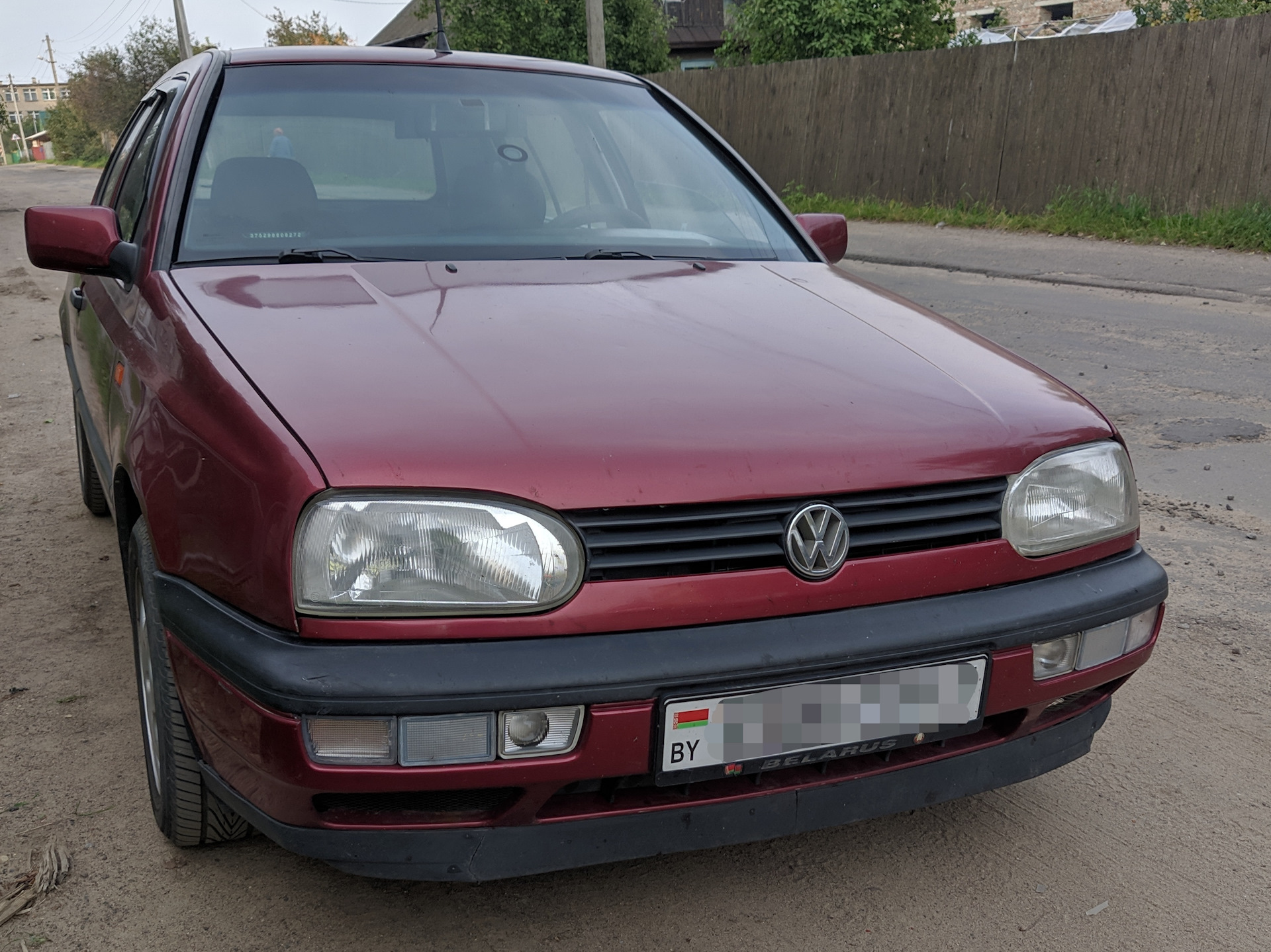 Стекло фары VW GOLF 3 (1991-1997) левое тюнинг