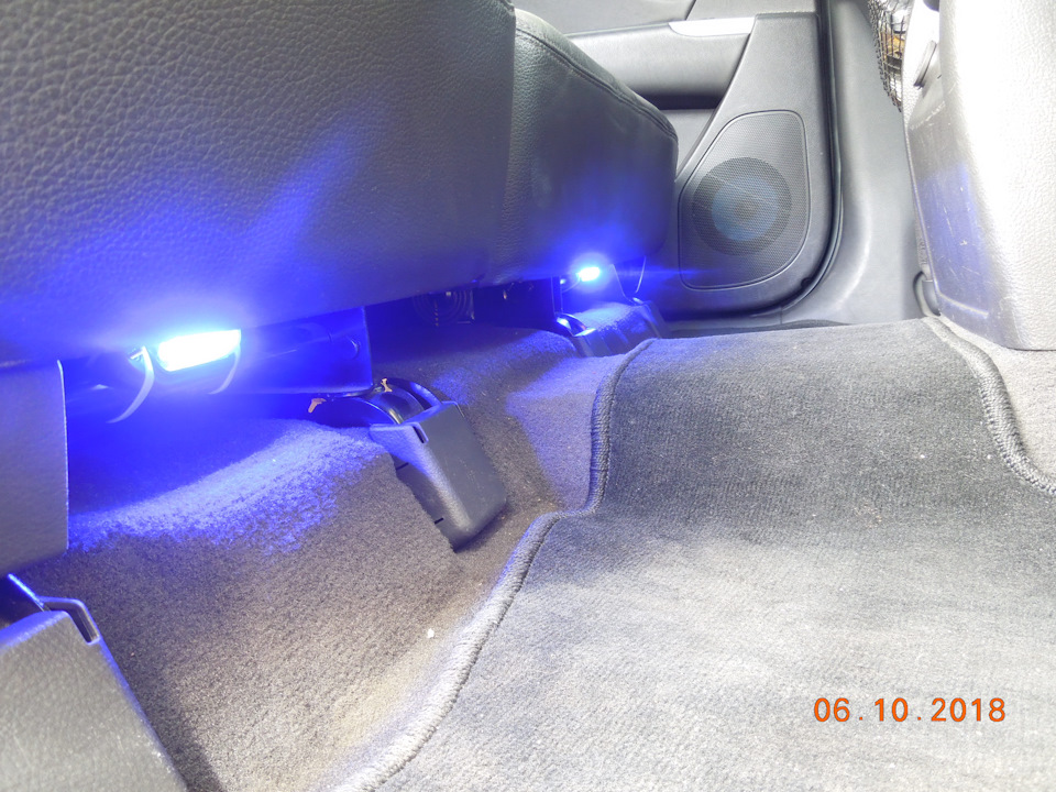 Дополнительная подсветка салона — Hyundai Santa Fe (2G), 2,2 л, 2010 ...
