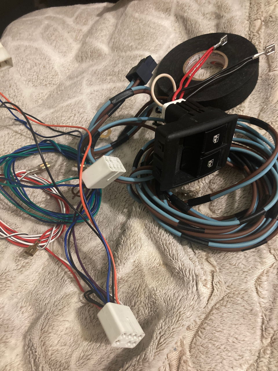 Новая проводка на стеклоподъемники — Lada 2109, 1,3 л, 1988 года ...