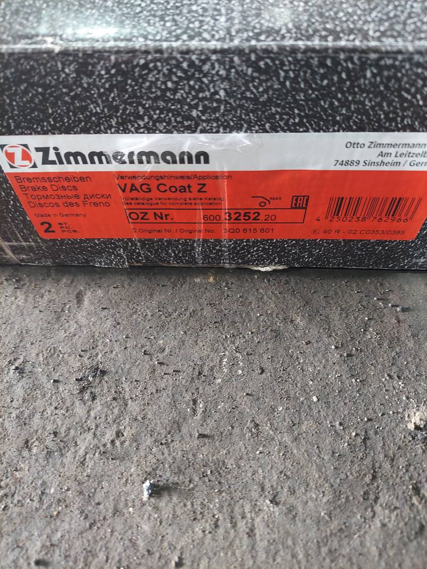 3Q0615601 Диск тормозной задний / VW Golf-VII 12~ VAG | Запчасти на DRIVE2