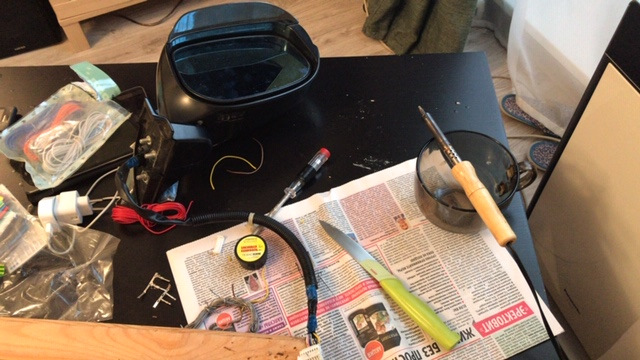 подключение обогрева зеркал заднего вида (ушей) — Honda Fit (2G), 1,5 л ...