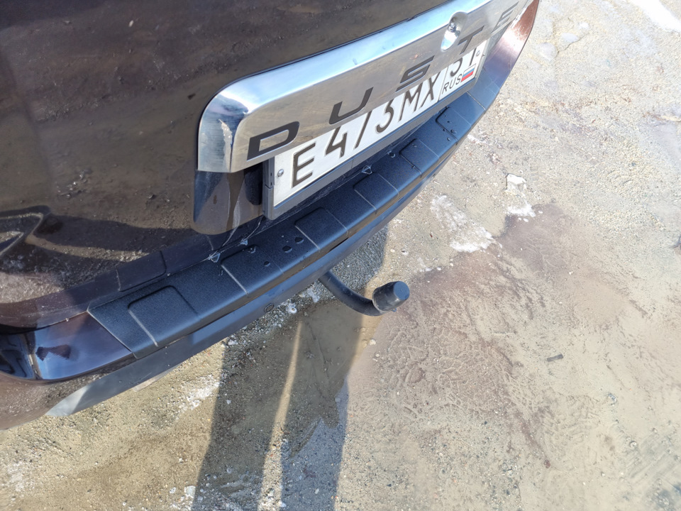 Облагораживаем машину, установка накладки на бампер — Renault Duster ...
