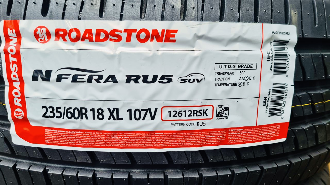 Nexen шины производство страна производитель. Roadstone n'Fera ru5. 235/60 R18 107 v n'Fera ru5 Roadstone. Roadstone n Fera ru5. Roadstone r16433.