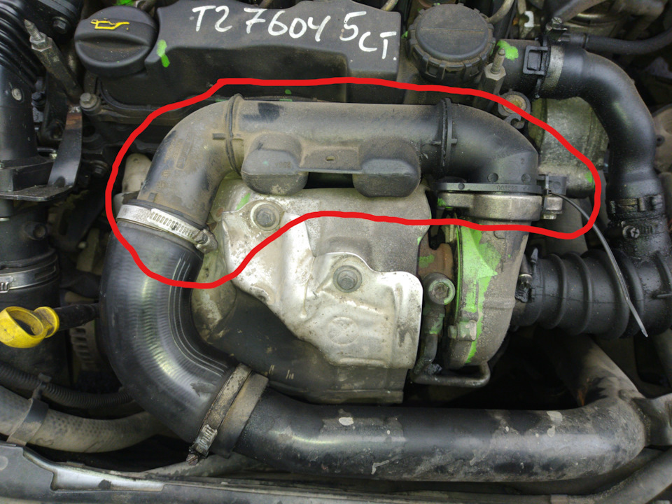 Патрубок турбины — Volvo V50, 1,6 л, 2005 года | запчасти | DRIVE2