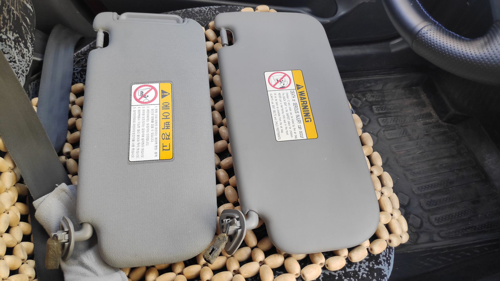 Установка солнцезащитных козырьков от Аванты — Hyundai Elantra (4G), 1 ...