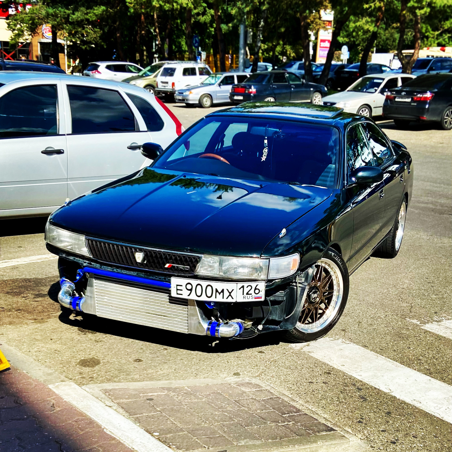 Распорка передних лонжеронов, небольшое ДТП — Toyota Chaser (90), 2,5 л ...