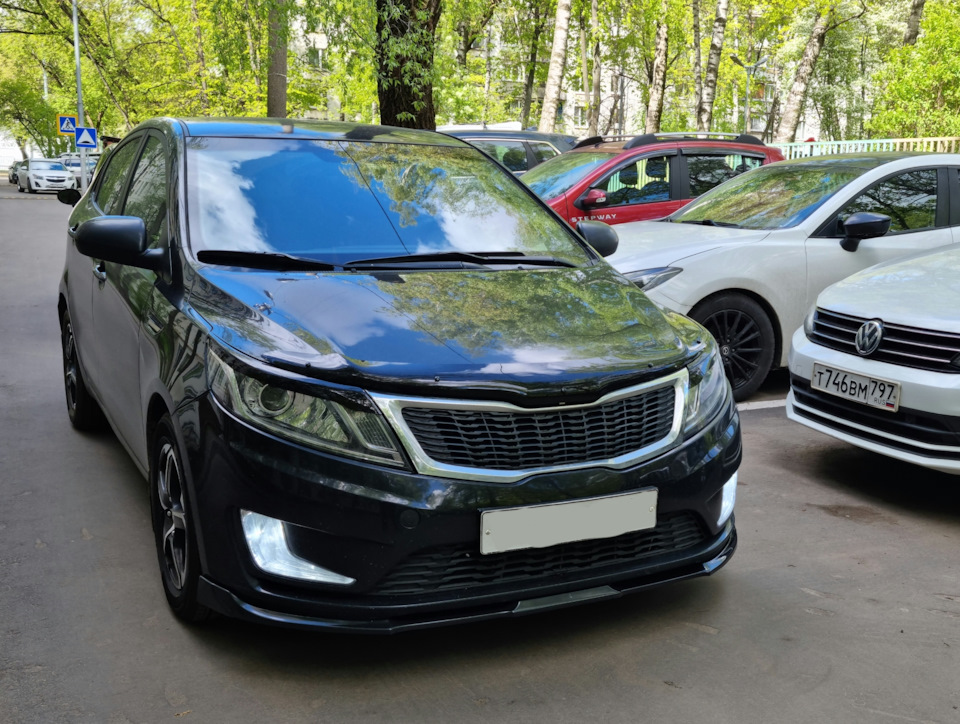 Установка губы — KIA Rio (3G), 1,6 л, 2012 года | стайлинг | DRIVE2