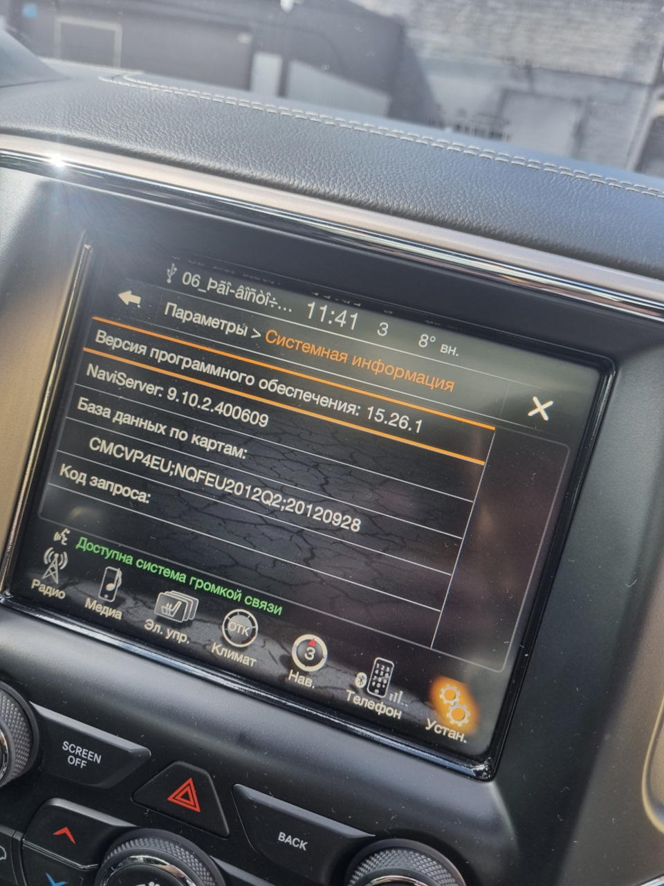 Обновление uconnect — Jeep Grand Cherokee (WK2), 3 л, 2013 года ...